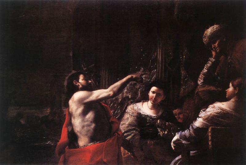 PRETI, Mattia St John the Baptist before Herod af oil painting picture